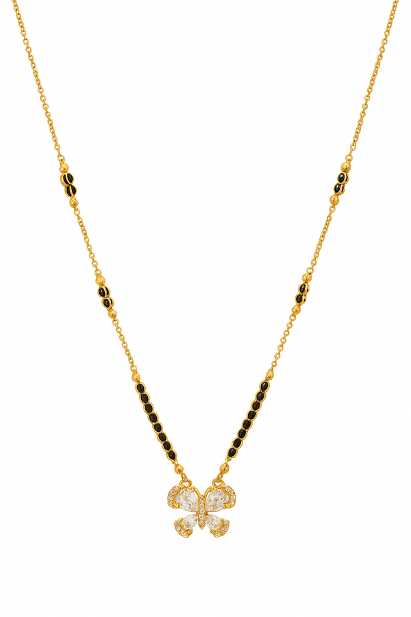 Floral shine mangalsutra