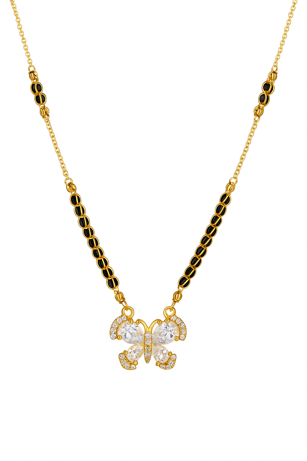 Floral shine mangalsutra