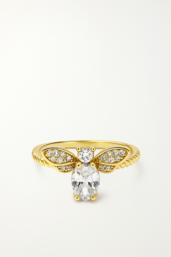 Golden flutter ring