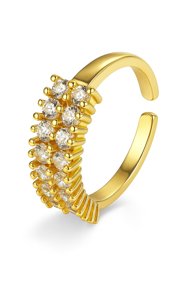 golden cascade ring
