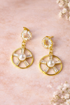 Royal pearl sunburst earrings